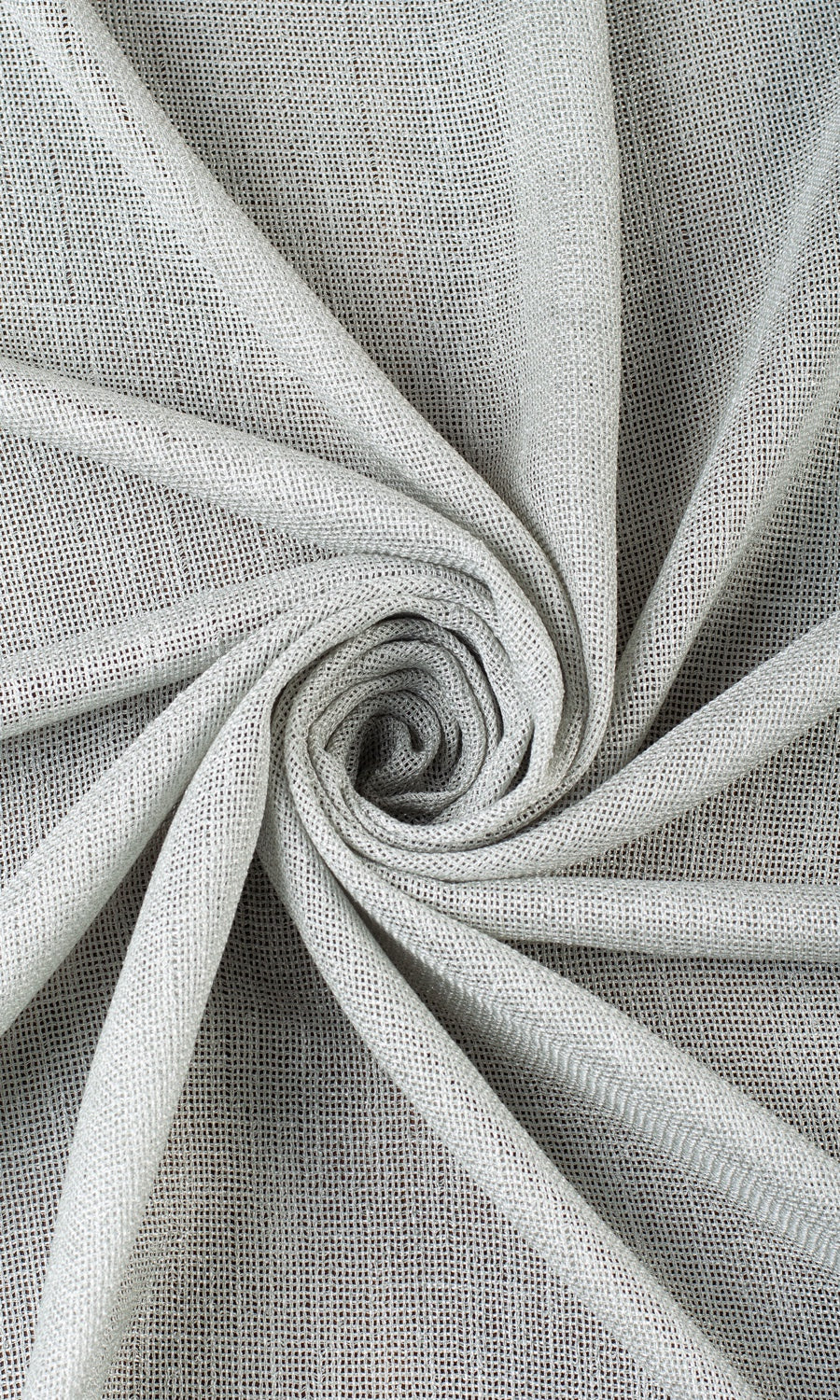 Textured Sheer Fabric Material By the Yard (Pewter Gray)