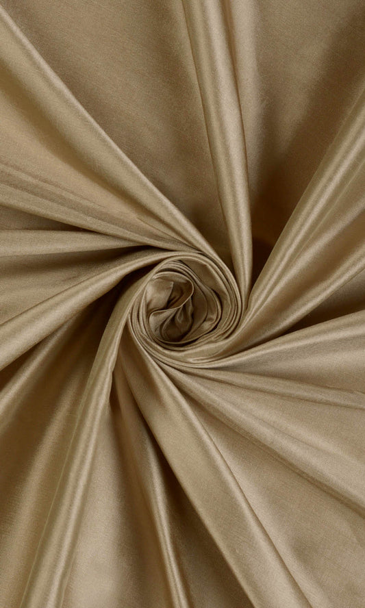 Shantung Silk Fabric Blinds (Brown)