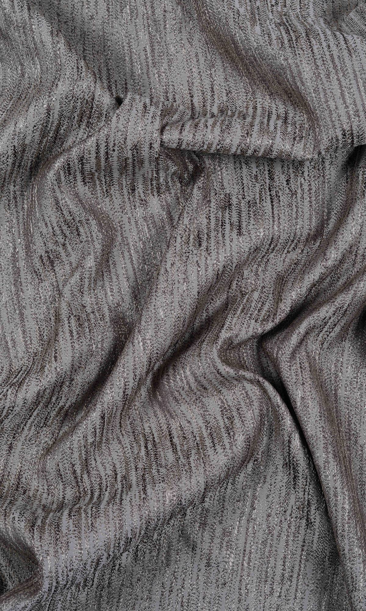 Silk-Blend Window Treatments Fabric By the Yard (Fog Grey)