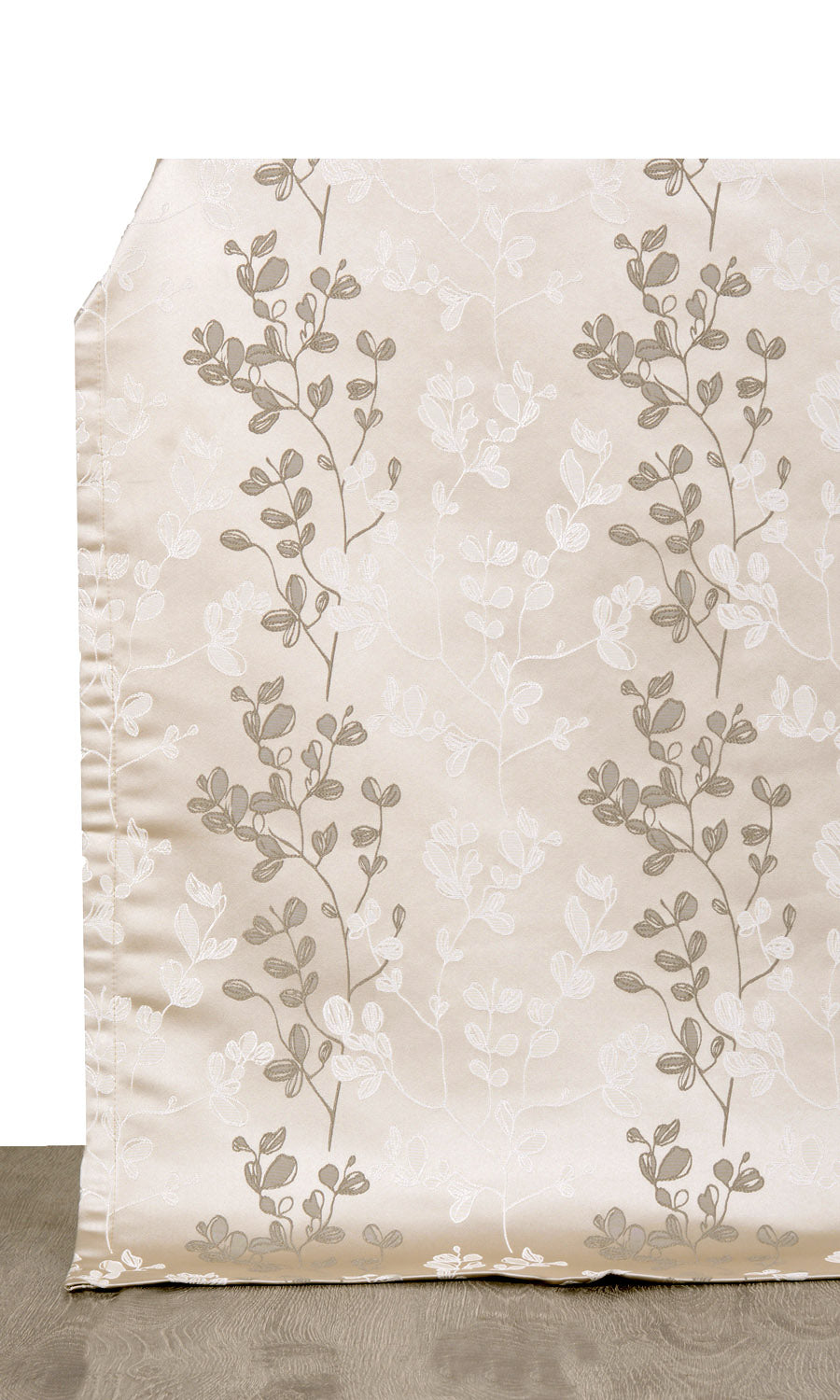 Floral Window Treatments Fabric Sample (Beige/ Brown)