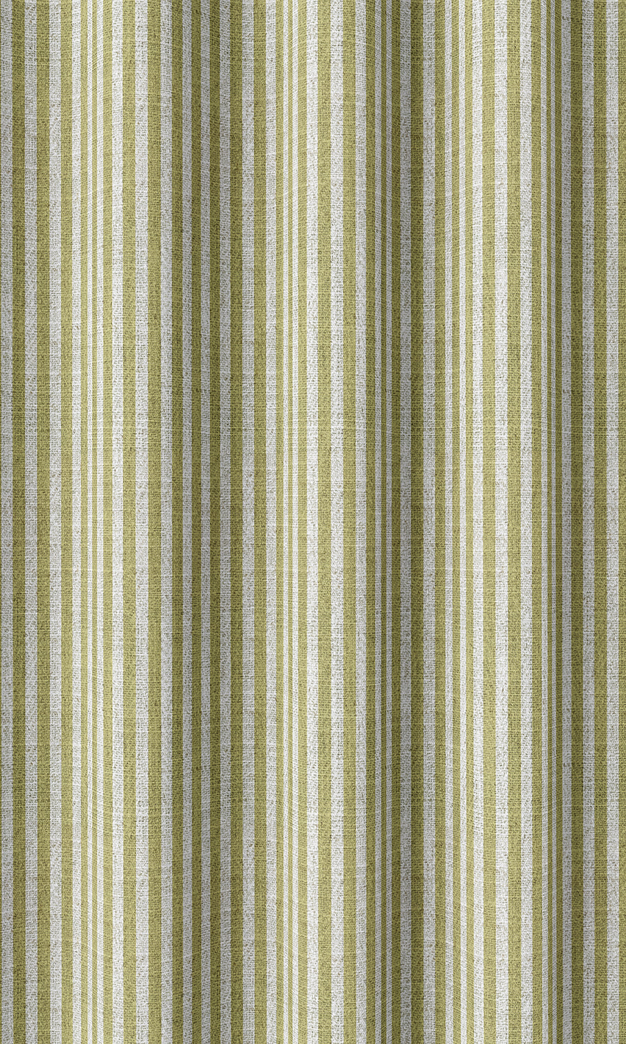 Striped Home Décor Fabric Sample (Chartreuse Green/ White)