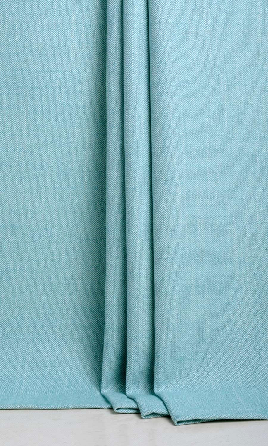 Herringbone Textured Home Textile Fabric Material By the Yard (Blue)