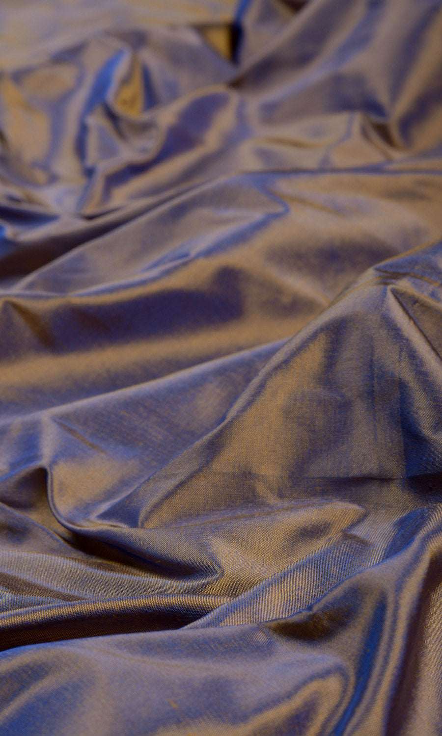 Shantung Silk Home Textile Fabric Material By the Yard (Purple/ Gold)