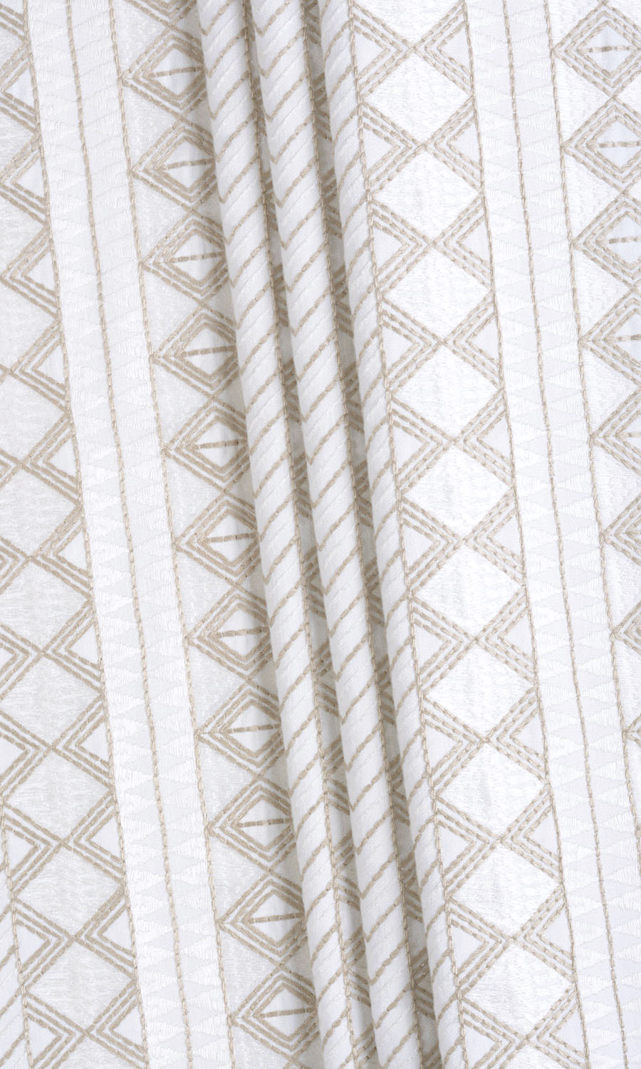Ikat Textured Fabric Material By the Yard (white/ Beige)