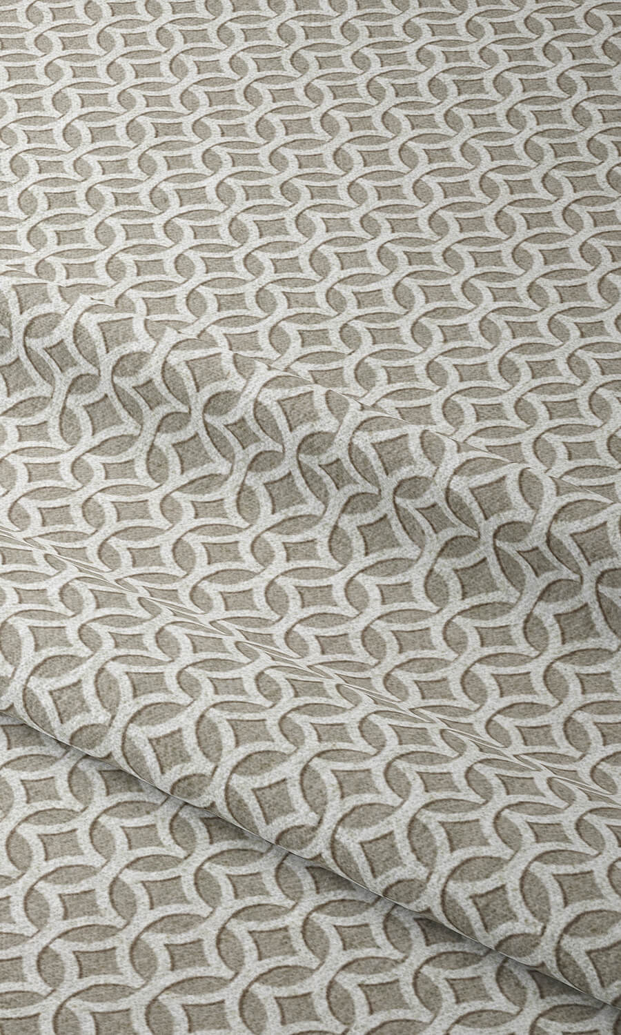 Geometric Print Home Décor Fabric By the Metre (Warm Grey)