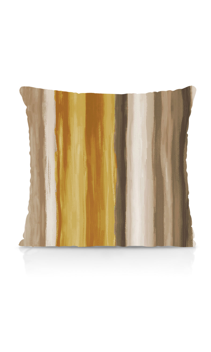 Room Darkening Striped Fabric Material By the Yard (Yellow/ Brown)