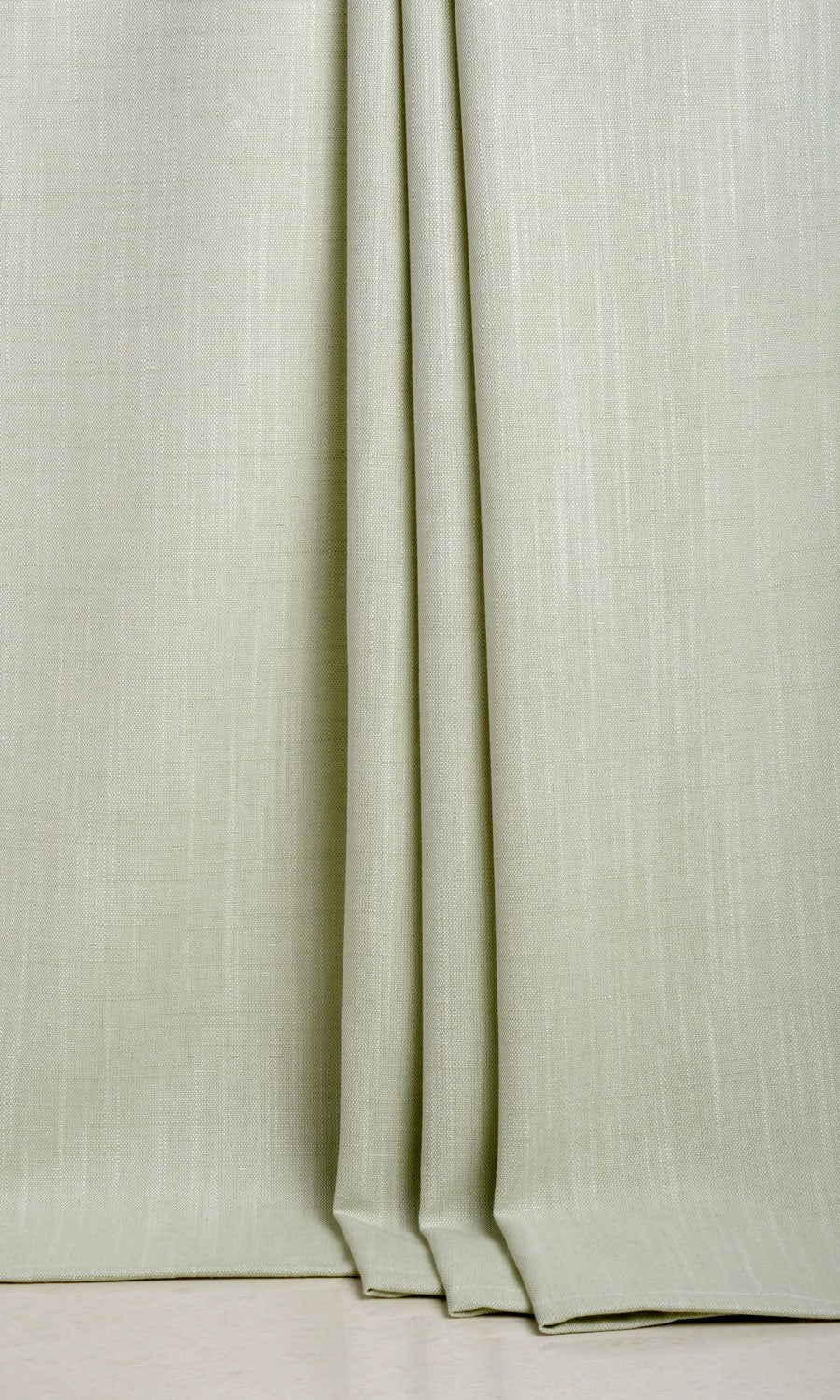 Plain Linen Texture Window Treatments Fabric By the Yard (Mint Green)