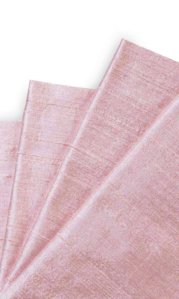 Dupioni Silk Window Treatments Fabric By the Yard (Pink)