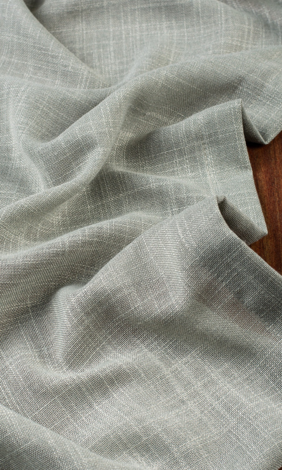 Textured Sheer Home Textile Fabric Material By the Yard (Green-Grey)