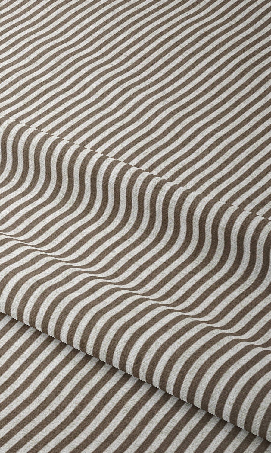 Modern Striped Print Home Textile Fabric Material By the Yard (Cedar Brown)