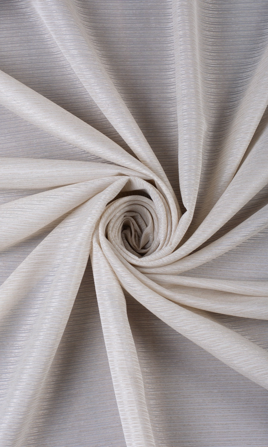 Textured Sheer Fabric Material By the Yard (Pale Beige/ Warm Ivory)