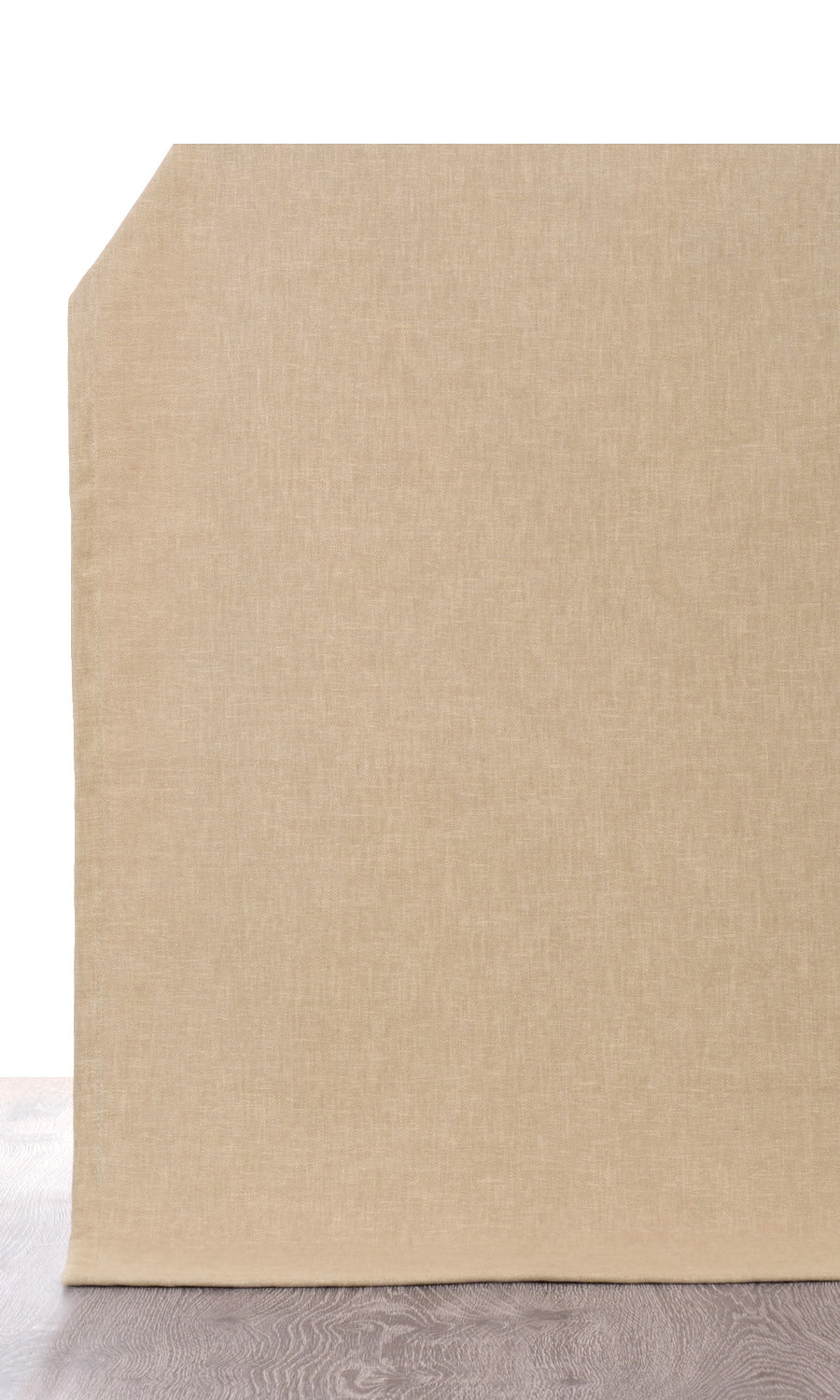 Linen Blend Fabric By the Yard for Curtains & Drapes (Beige)