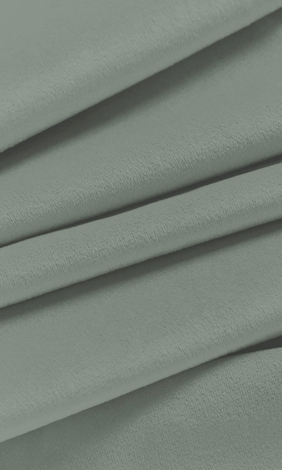 Velvet Home Décor Fabric By the Yard (Soft Green-Gray)
