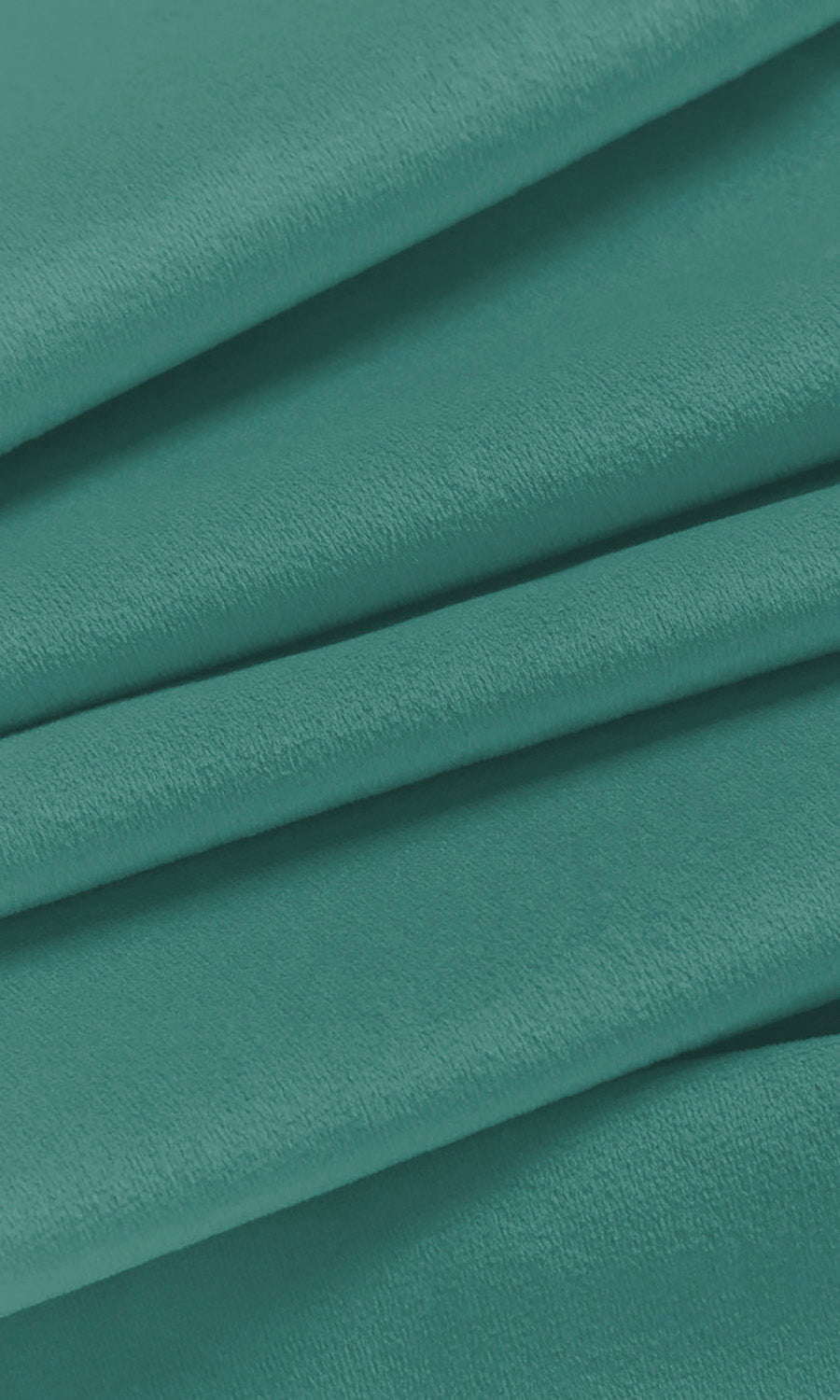 Velvet Home Décor Fabric By the Yard (Teal/ Blue-Green)