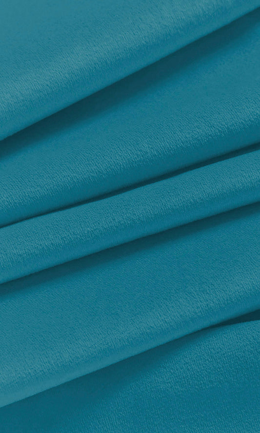 Velvet Home Décor Fabric By the Yard (Blue)