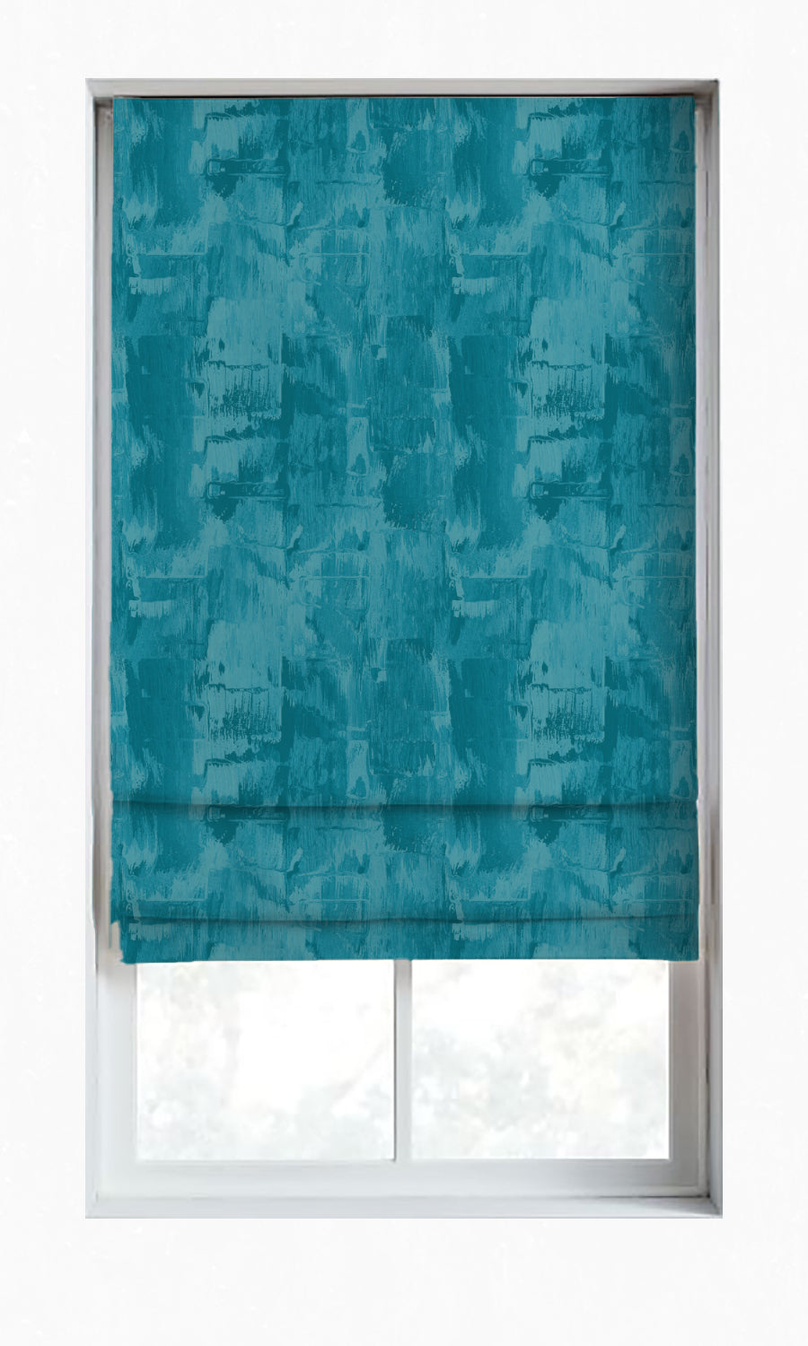 Dimout Striped Home Décor Fabric By the Yard (Teal/ Turquoise Blue)