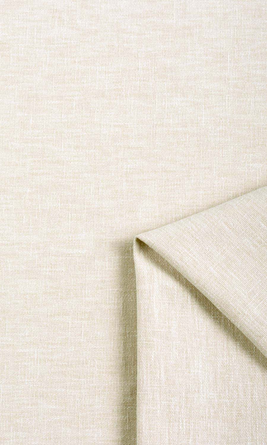 Poly-Cotton Window Treatments Fabric By the Yard (Warm Ivory/ Pale Beige)