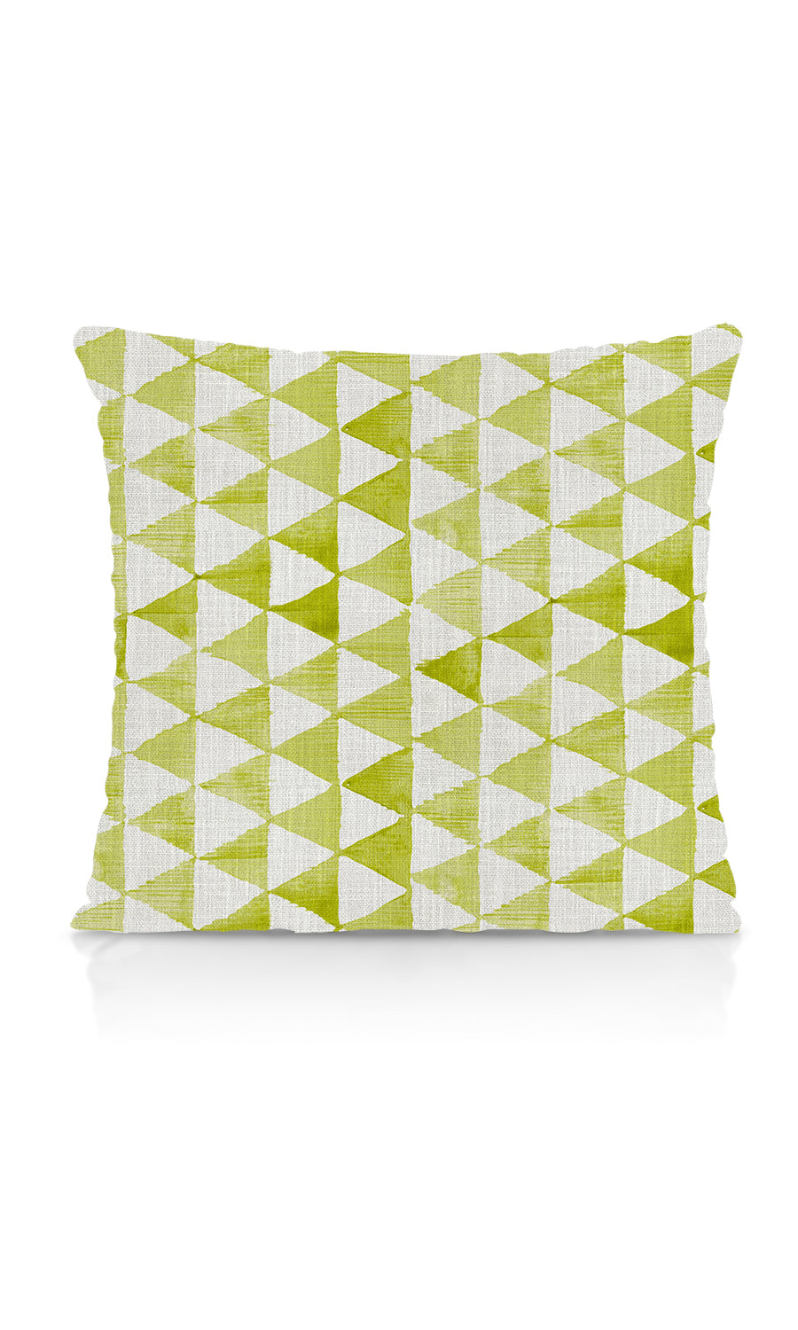 Triagonal Print Home Textile Fabric Material By the Metre (White/ Green)