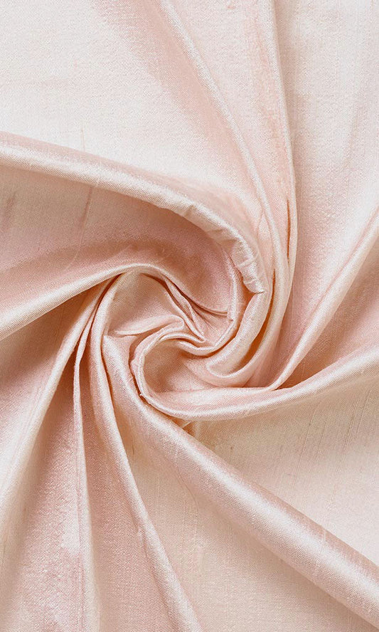 Dupioni Silk Roman Blinds (Blush Pink)