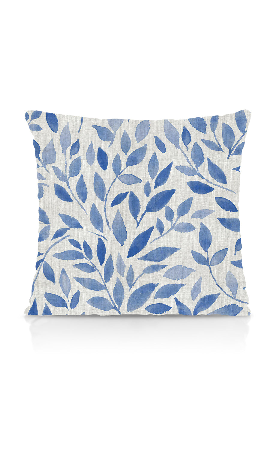 Botanical Print Home Textile Fabric Material By the Metre (Eggshell White/ Blue)