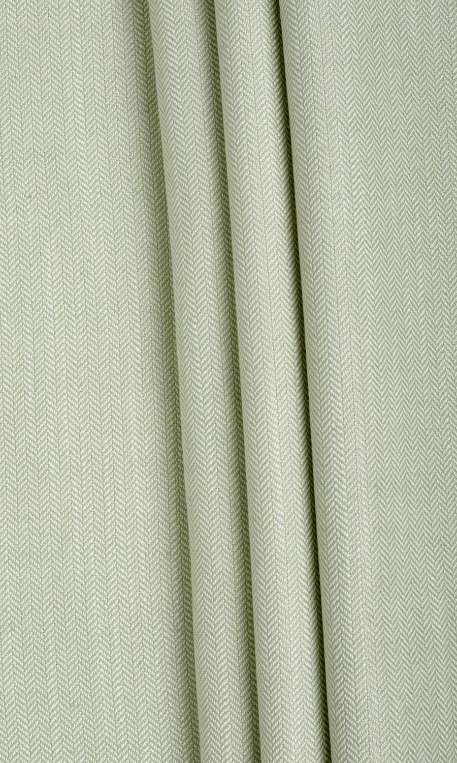 Herringbone Textured Fabric By the Yard for Curtains & Drapes (Mint Green)