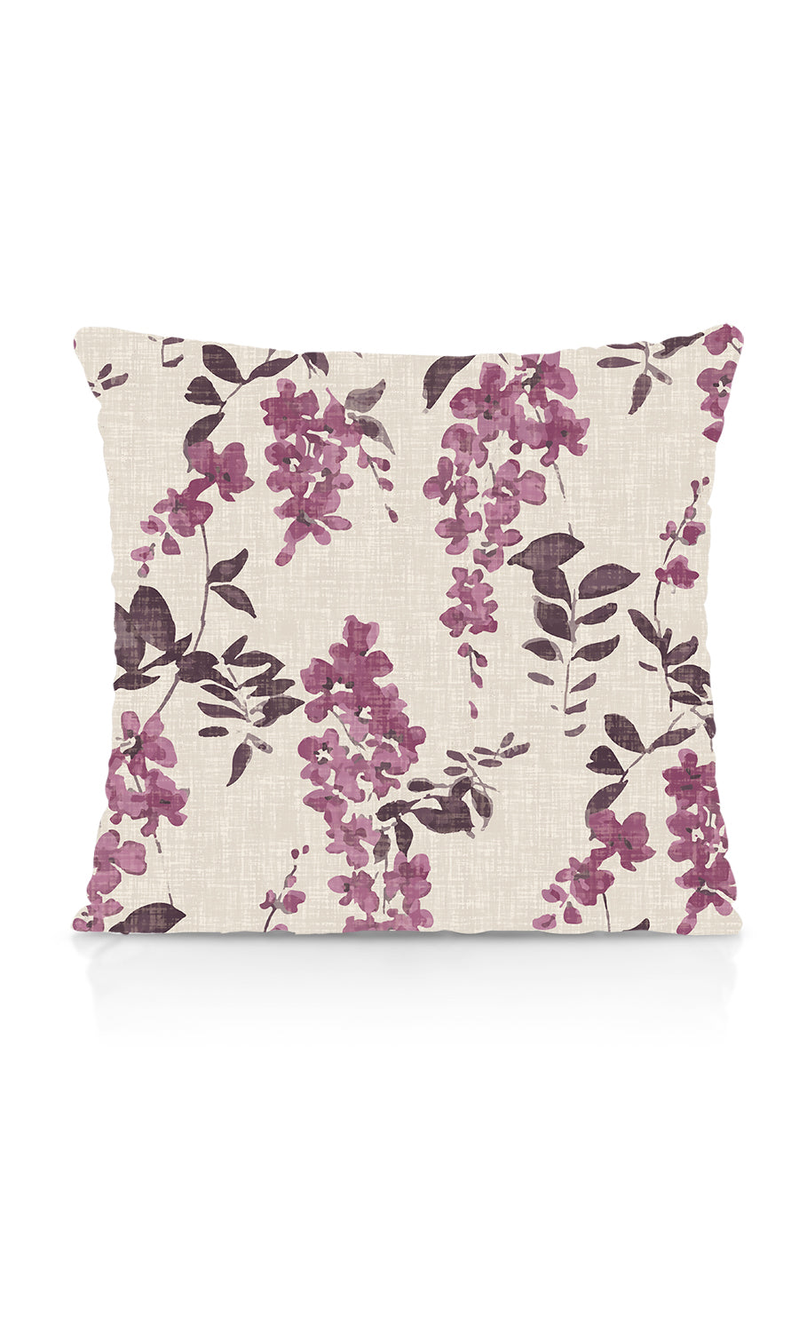Dimout Floral Fabric Material By the Yard (Purple/ Grey)