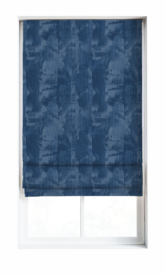 Modern Striped Blinds (Cobalt/ Denim Blue)