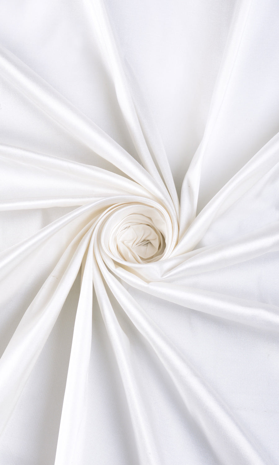 Shantung Silk Home Décor Fabric By the Yard (White)