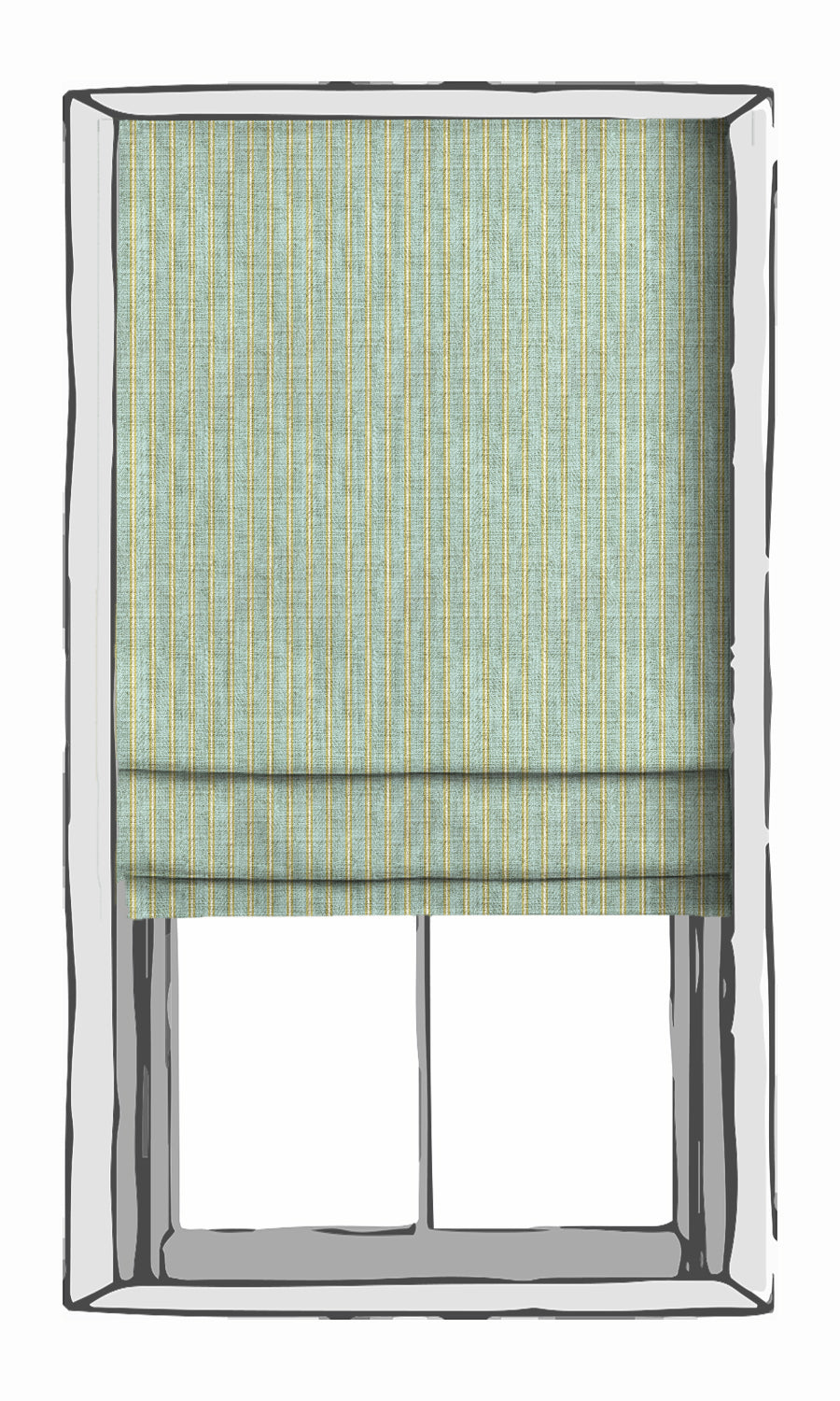 Geometric Print Window Treatments Fabric By the Yard (Turquoise Blue/ Green)