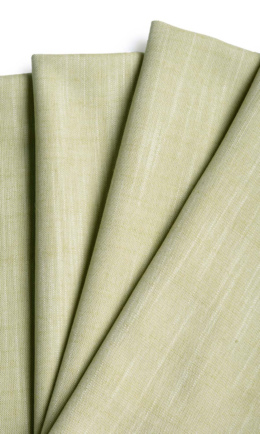 Plain Linen Texture Home Textile Fabric Material By the Yard (Pale Green)