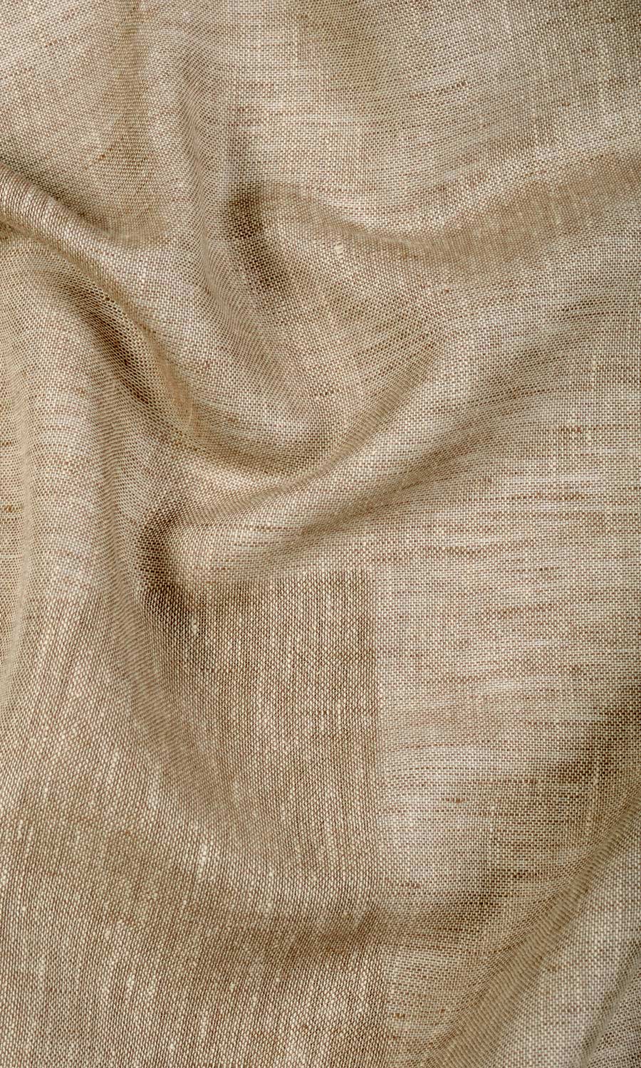 Linen Sheer Home Textile Fabric Material By the Yard (Beige/ Brown/ Umber)
