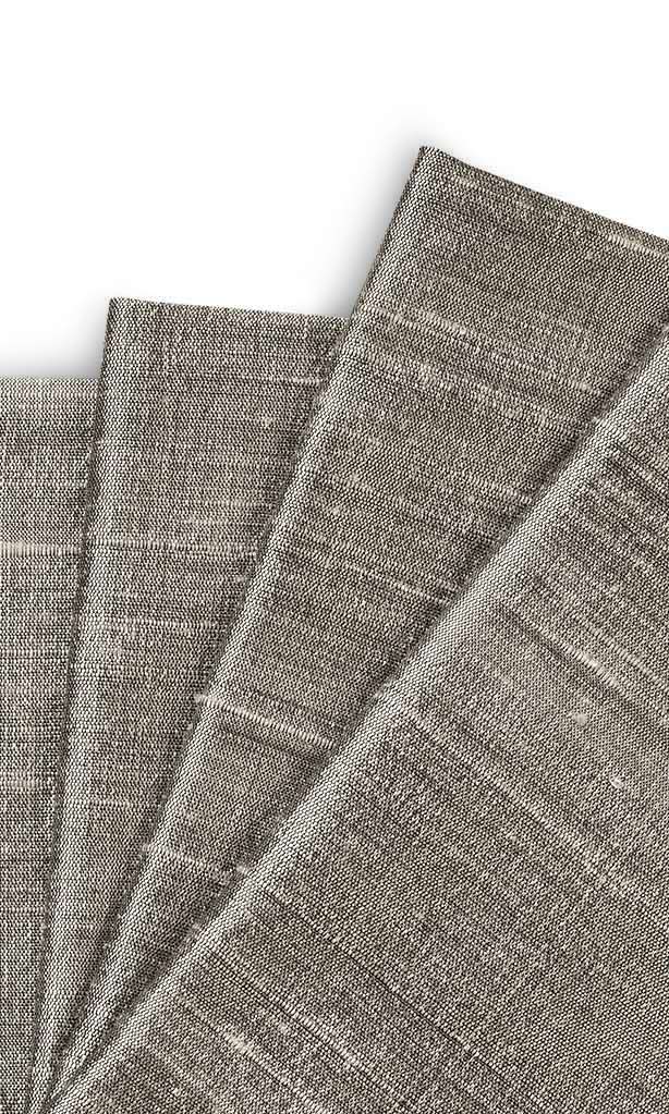 Pure Silk Window Treatments Fabric By the Yard (Taupe Grey)