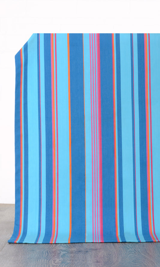 Cotton Fabric Blinds (Blue)