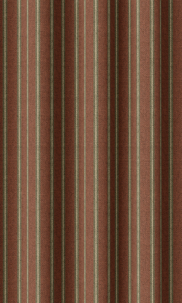 Modern Striped Home Textile Fabric Material By the Yard (Red)