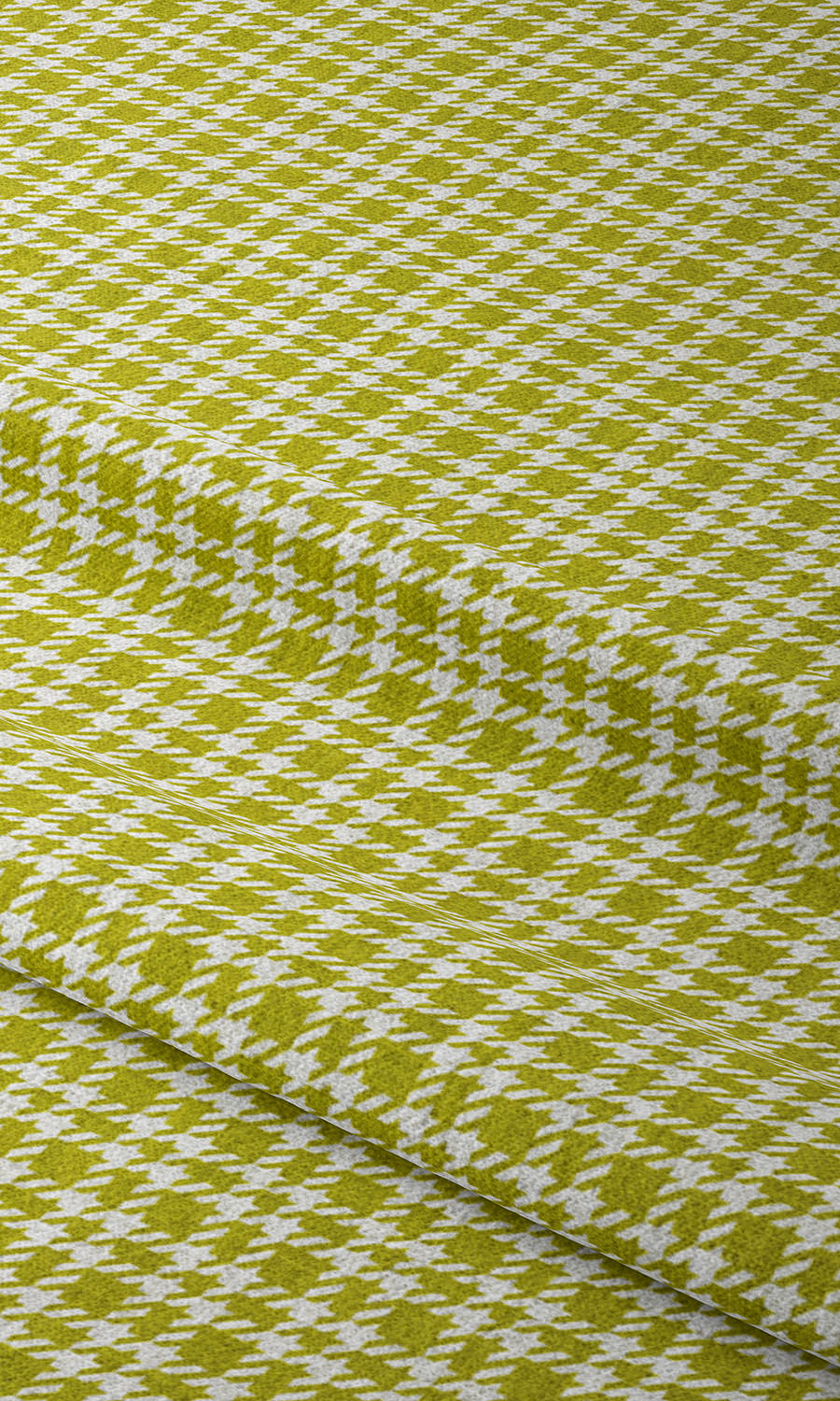 Check Patterned Home Textile Fabric Material Sample (Apple Green)
