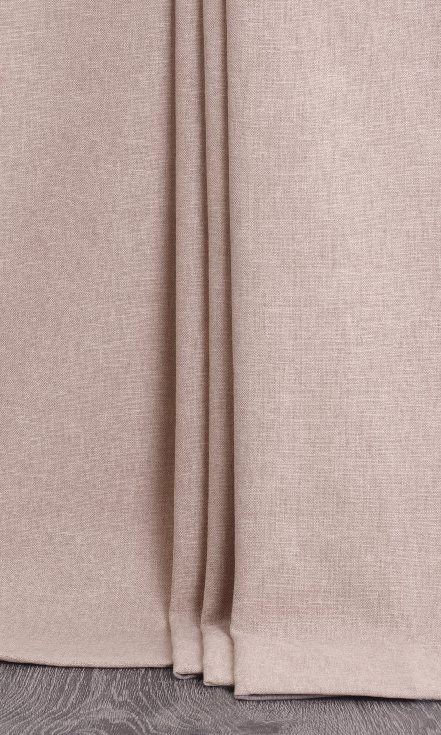 Linen Blend Window Treatments Fabric By the Yard (Pale Beige)