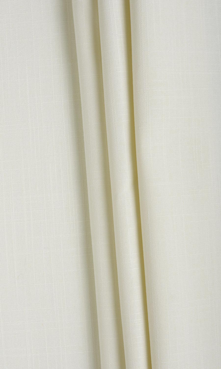 Plain Linen Texture Home Textile Fabric Material Sample (White)
