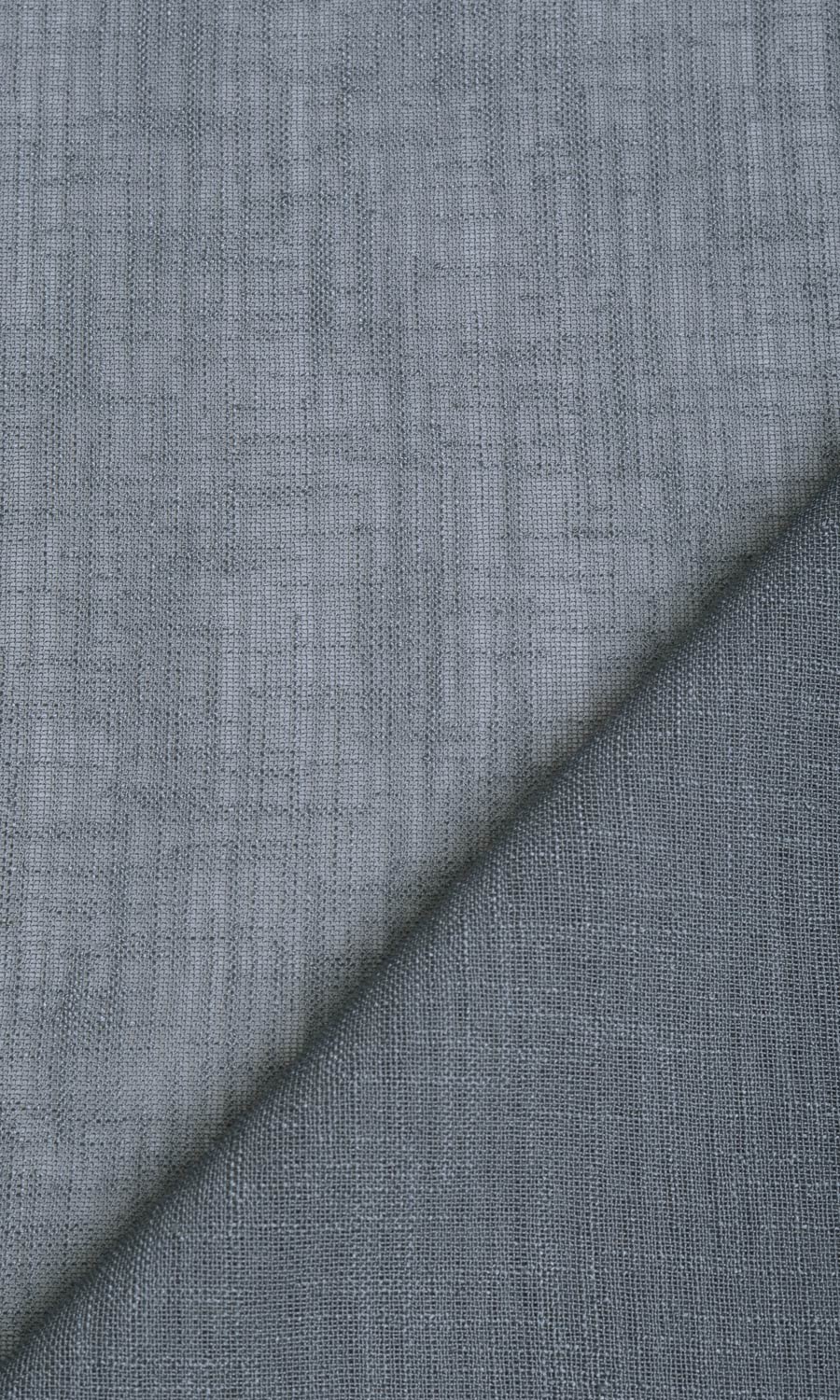Linen Textured Sheer Home Textile Fabric Material By the Yard (Grey)