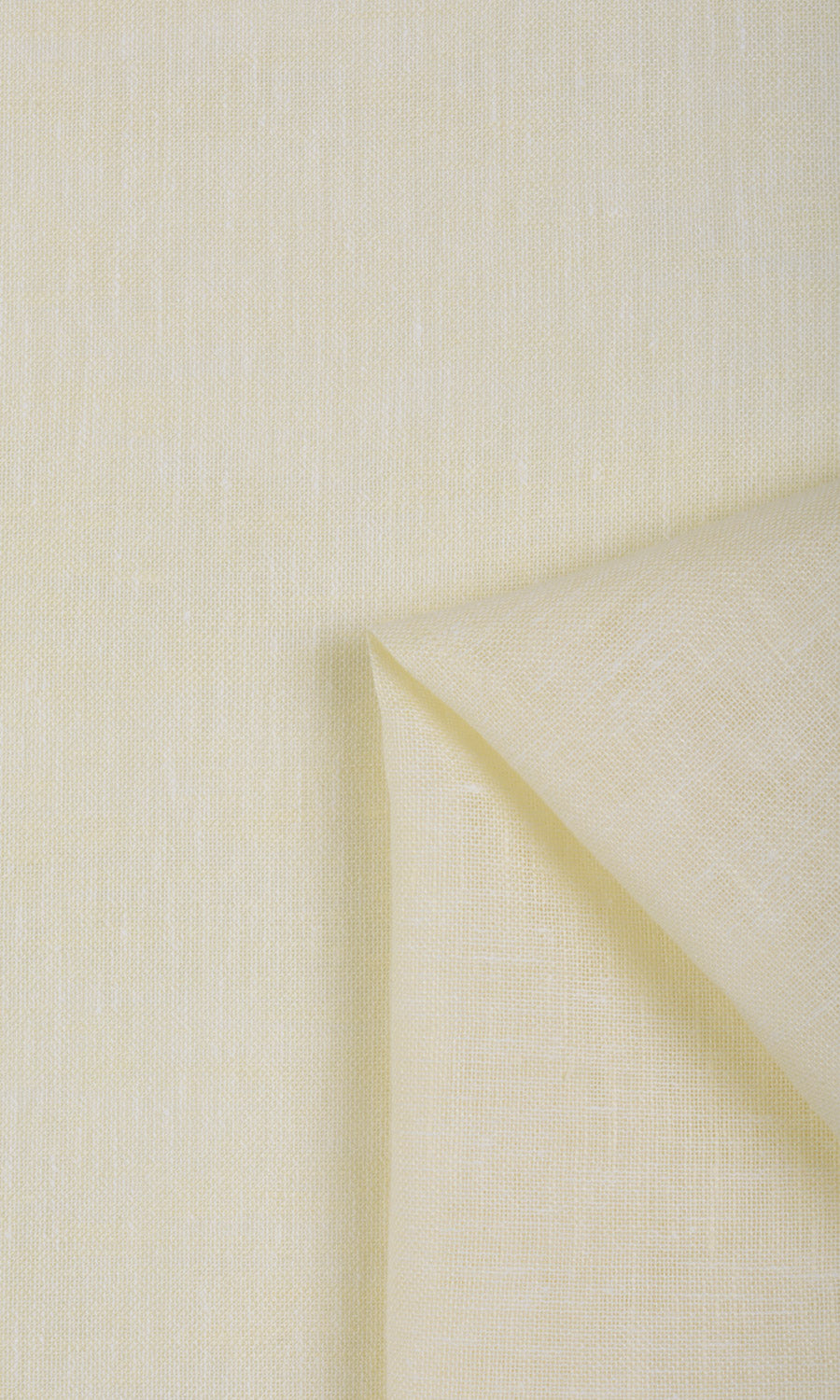 Linen Sheer Fabric Material By the Yard (Warm Ivory/ Pale Yellow)