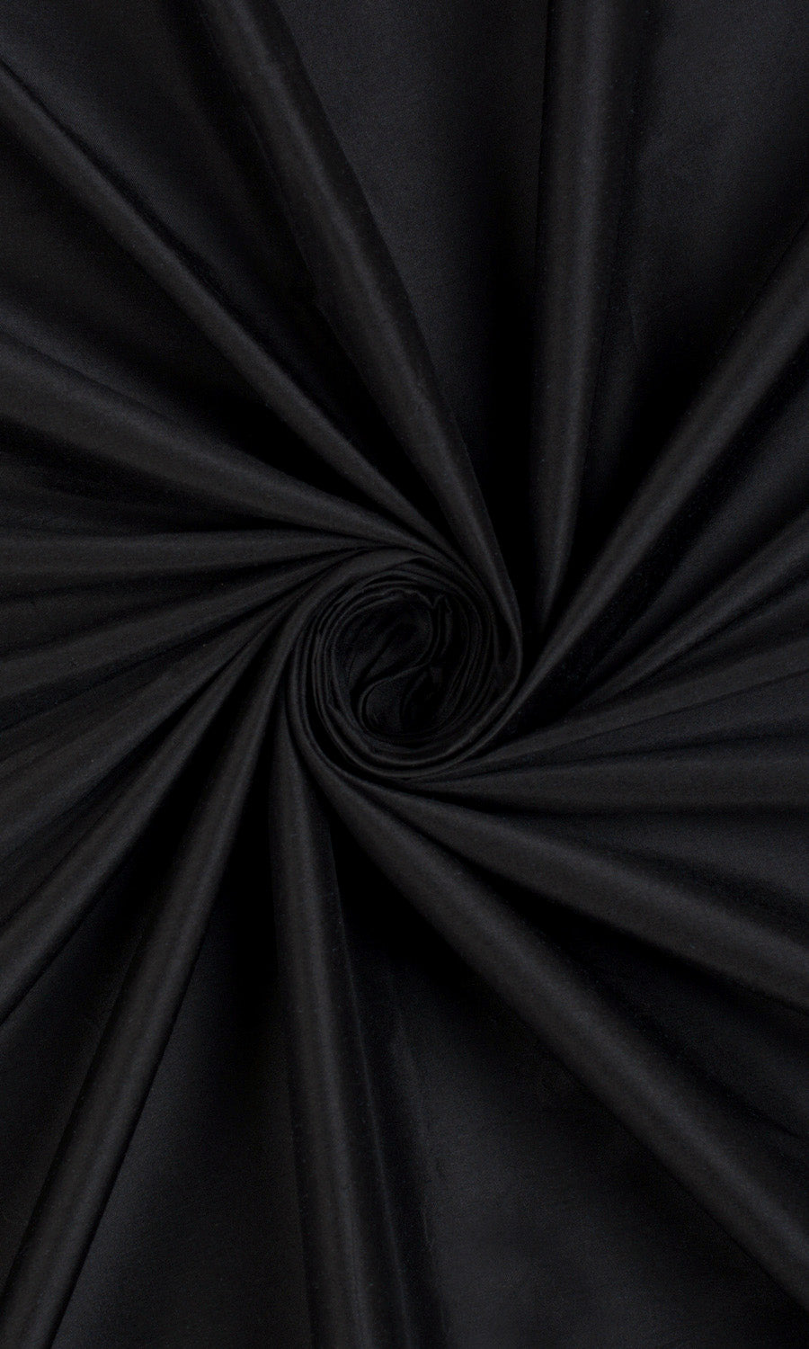 Shantung Silk Home Décor Fabric By the Yard (Black)