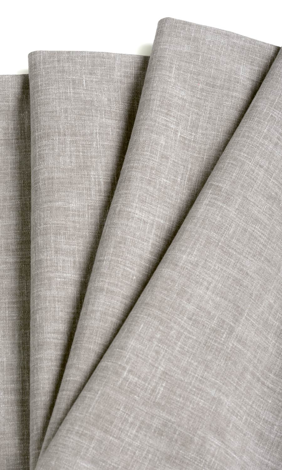 Poly-Cotton Blend Window Treatments Fabric By the Yard (Warm Grey)