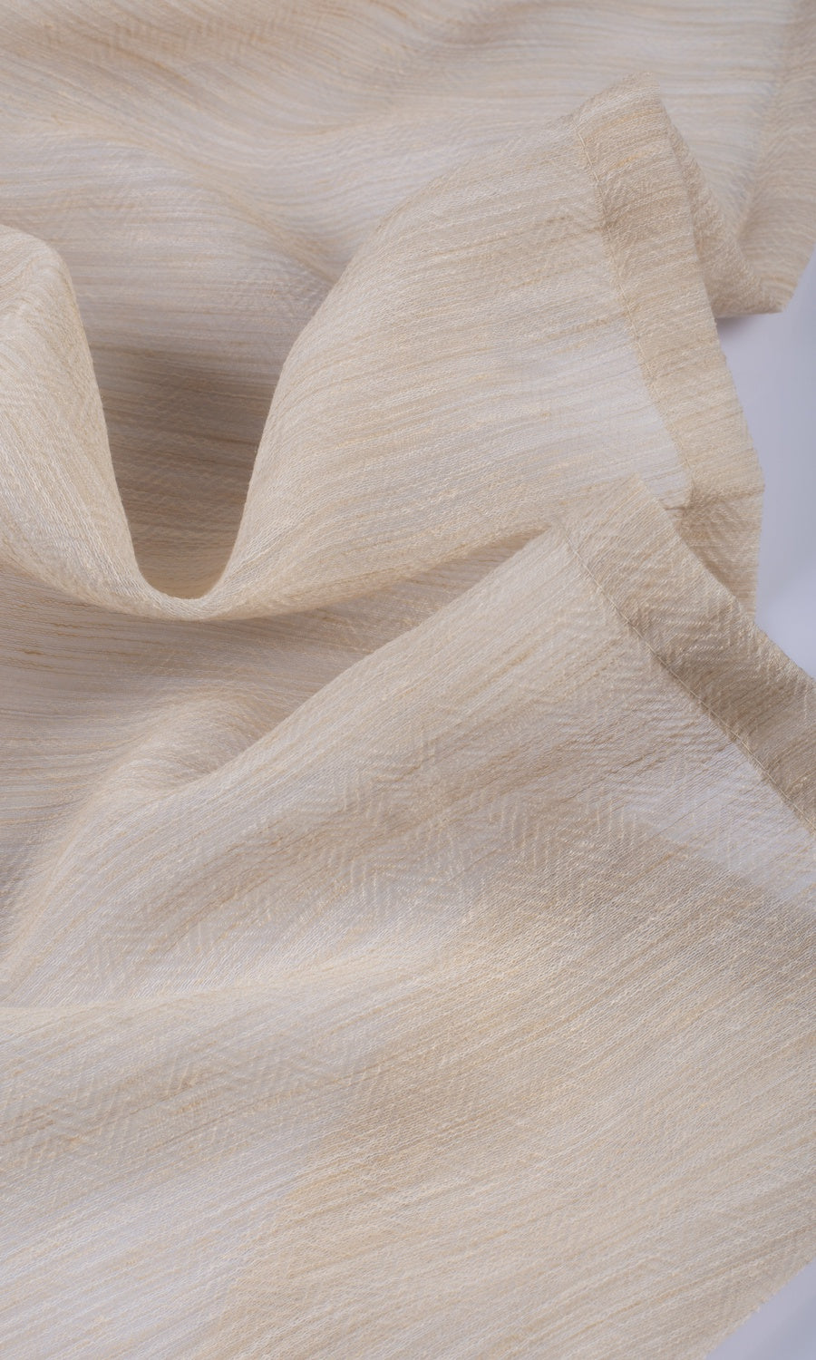 Sheer Fabric By the Yard for Curtains & Drapes (Pale Beige)