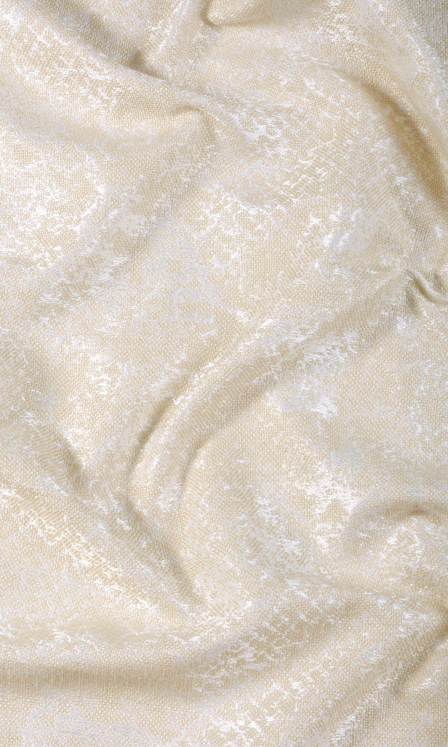 Abstract Patterned Home Textile Fabric Material Sample (White/ Ivory/ Beige)