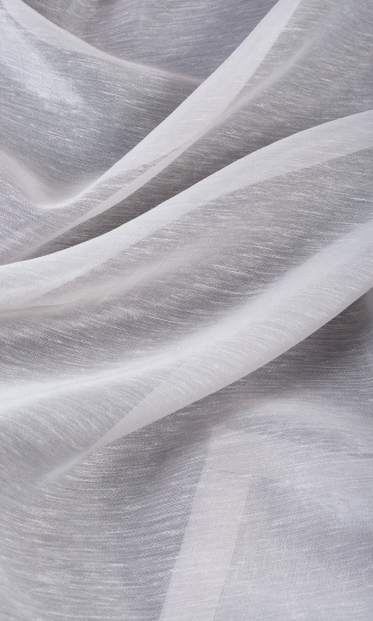 Plain Sheer Window Treatments Fabric Sample (Light Grey)