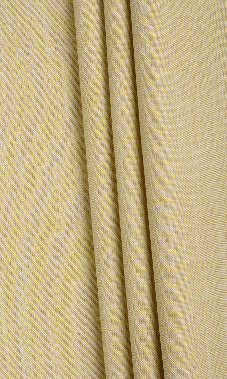 Plain Linen Texture Fabric Material By the Yard (Yellow)