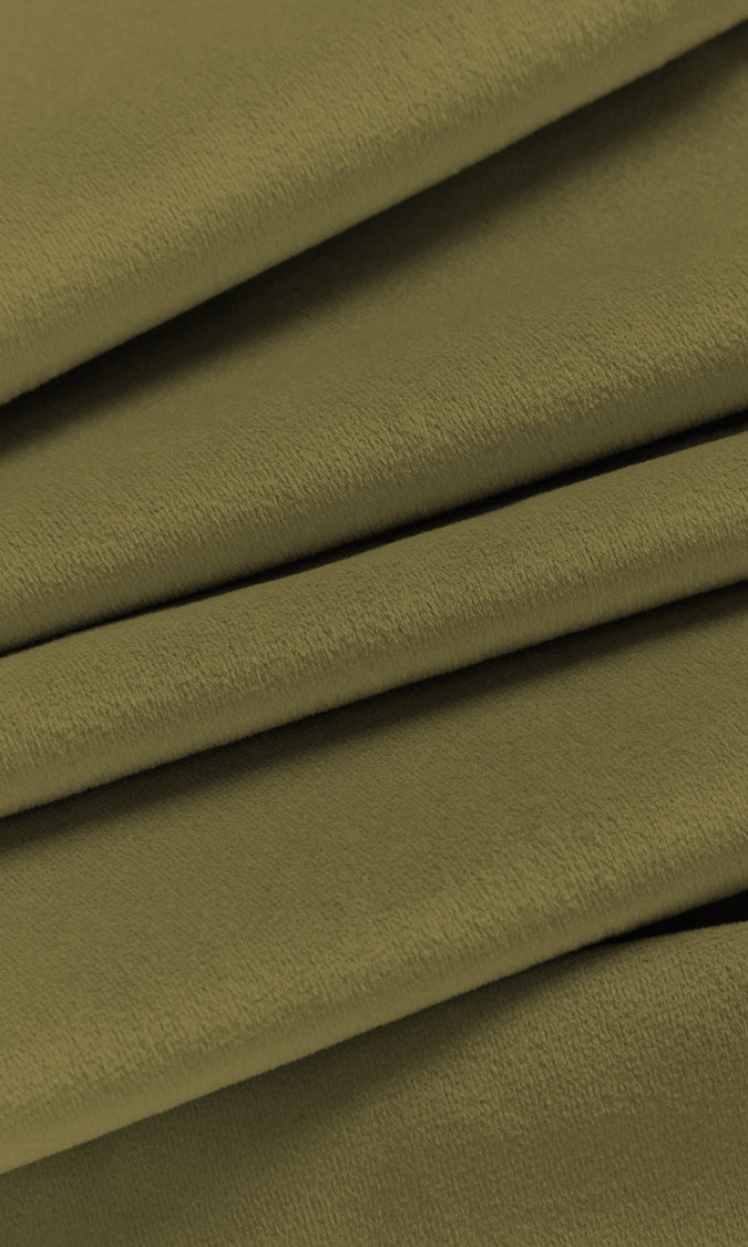 Velvet Home Décor Fabric Sample (Green)