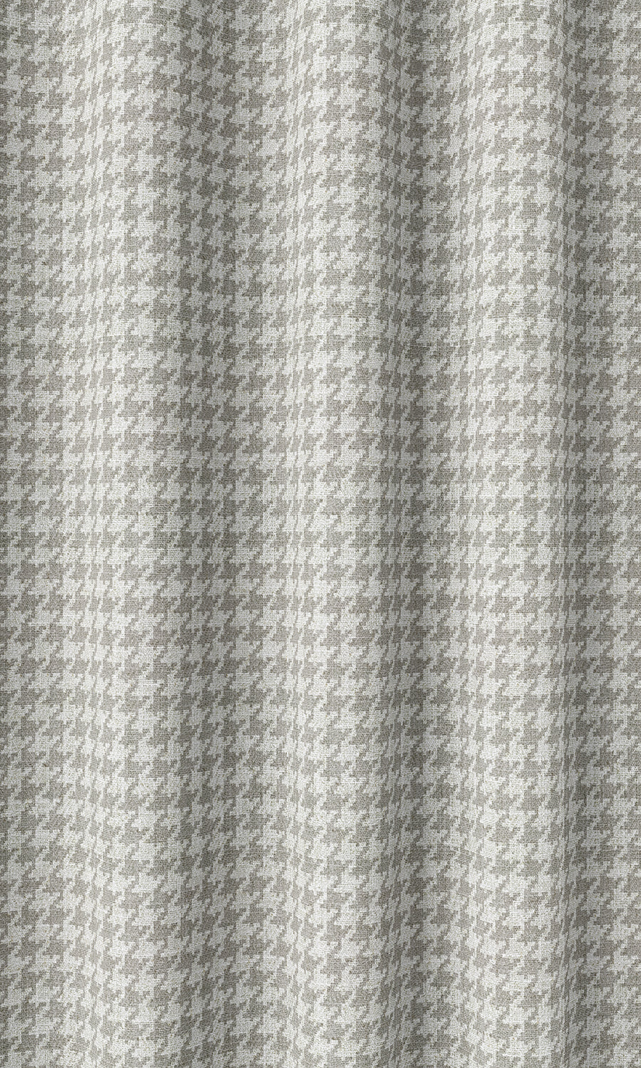 Houndstooth Print Home Décor Fabric By the Metre (Grey/ White)