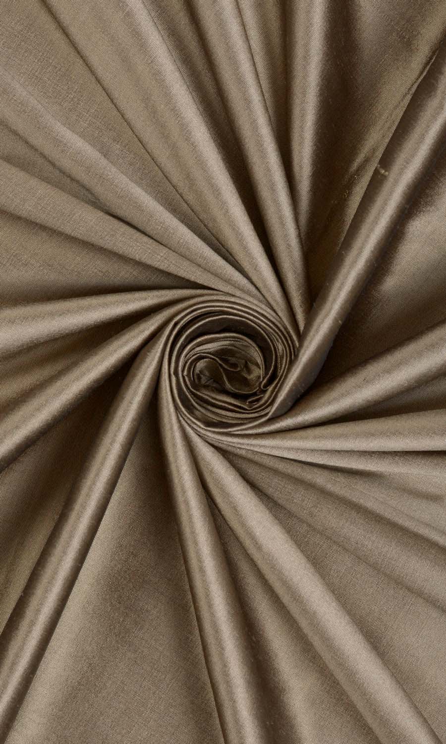 Shantung Silk Home Décor Fabric Sample (Brown)