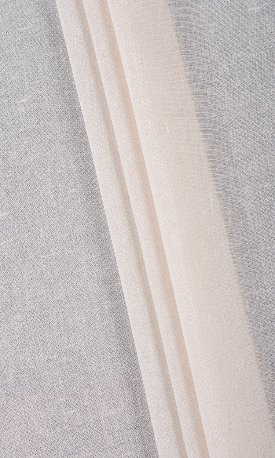 Plain Sheer Home Textile Fabric Material By the Yard (Parchment White)