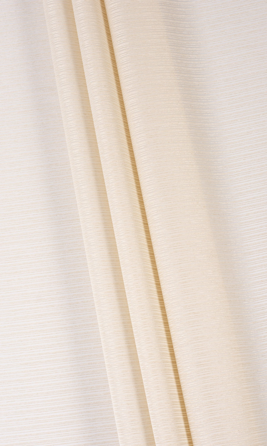 Striped Sheer Window Treatments Fabric Sample (Champagne Beige)